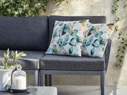 Set di 2 cuscini da esterno GLADE Trama di piante 45 x 45 cm Multicolore