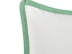 Set di 2 cuscini da esterno MEADOW Trama di piante 30 x 50 cm Verde