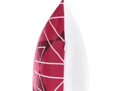 Set di 2 cuscini da esterno MEZZANO Trama geometrica 40 x 60 cm Fucsia
