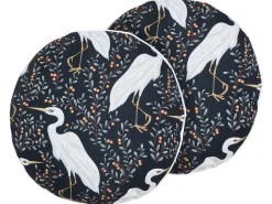 Set di 2 cuscini da esterno PIANAZZO Trama animale 40 x 40 cm Nero