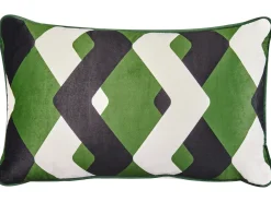 Set di 2 cuscini da esterno SWAY Trama geometrica 30 x 50 cm Multicolore