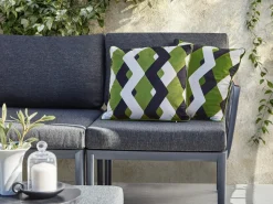 Set di 2 cuscini da esterno SWAY Trama geometrica 45 x 45 cm Multicolore