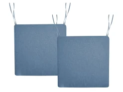 Set di 2 cuscini per sedie SASSARI PREMIUM 46 x 46 cm Blu
