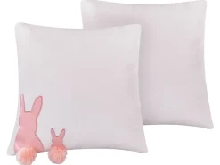Set di 2 cuscini PHLOX Cotone 45 x 45 cm Bianco