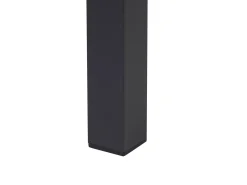 Set di divani angolari da giardino 5 posti MESSINA Lato Sinistro Metallo Nero