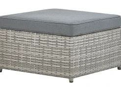 Set di divani angolari da giardino 5 posti SABBIA Lato destro Modulare Rattan sintetico (PE) Grigio chiaro