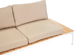 Set di divani angolari da giardino 5 posti POSITANO Marrone chiaro