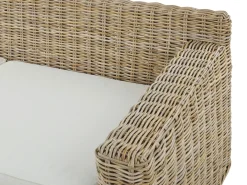 Set di divani da giardino 4 posti ARDEA Rattan Marrone chiaro