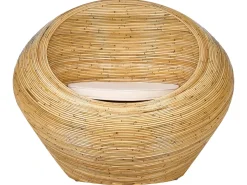 Set di divani da giardino 4 posti MAIORI Rattan Naturale