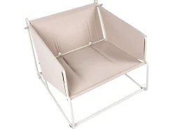Set di divani da giardino 4 posti PONTE Metallo Beige chiaro