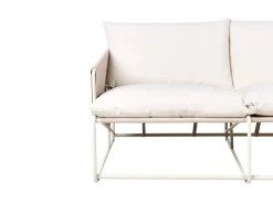 Set di divani da giardino 4 posti PONTE Metallo Beige chiaro