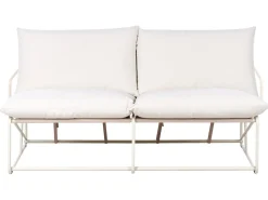 Set di divani da giardino 4 posti PONTE Metallo Beige chiaro