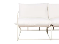 Set di divani da giardino 4 posti PONTE Metallo Beige chiaro
