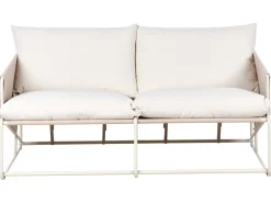 Set di divani da giardino 4 posti PONTE Metallo Beige chiaro