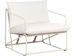 Set di divani da giardino 4 posti PONTE Metallo Beige chiaro