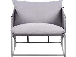 Set di divani da giardino 4 posti PONTE Metallo Grigio