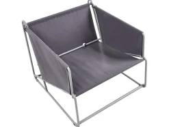 Set di divani da giardino 4 posti PONTE Metallo Grigio