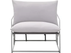 Set di divani da giardino 4 posti PONTE Metallo Grigio