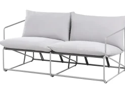 Set di divani da giardino 4 posti PONTE Metallo Grigio