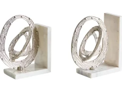 Set di fermalibri RABINA Marmo Argento