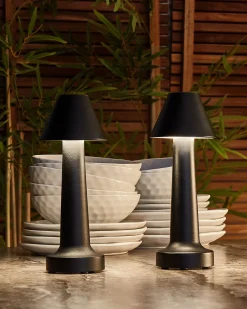 Set di 2 lampade da tavolo a LED senza fili JOANES con dimmer Metallo Nero