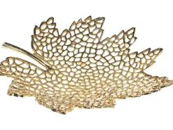 Set di 3 piattini portaoggetti Foglia PEMALI Metallo Oro