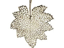 Set di 3 piattini portaoggetti Foglia PEMALI Metallo Oro