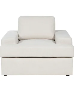 Set di 2 poltrone ALLA Tessuto Beige chiaro