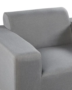 Set di 2 poltrone da giardino ROVIGO Tessuto Grigio