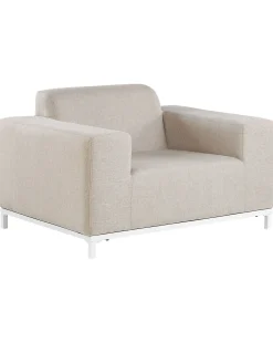 Set di 2 poltrone da giardino ROVIGO Tessuto Beige