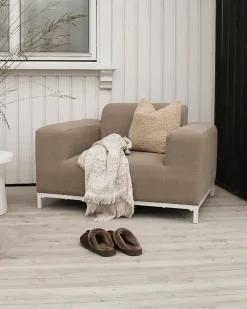 Set di 2 poltrone da giardino ROVIGO Tessuto Beige