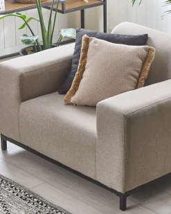 Set di 2 poltrone ROVIGO Tessuto Beige