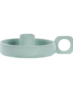 Set di 2 portacandele CHORIO Metallo 4 cm Verde menta