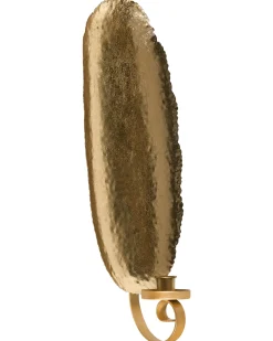 Set di 2 portacandele da parete FEIJO Metallo 44 cm Oro