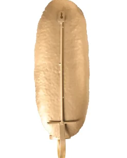 Set di 2 portacandele da parete FEIJO Metallo 44 cm Oro