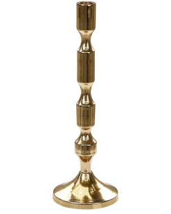 Set di 2 portacandele DIKIRNIS Metallo 31/36 cm Oro