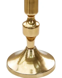 Set di 2 portacandele DIKIRNIS Metallo 31/36 cm Oro