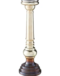 Set di 2 portacandele IMARTI Vetro 40 cm Oro