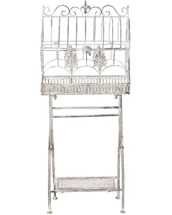 Set di 2 scaffali SICILY Metallo 43/37 cm 30/27 cm Grigio