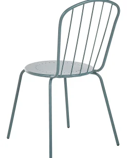 Set di 8 sedie CALVI Metallo Azzurro