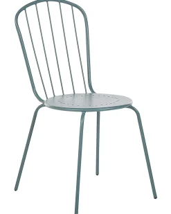 Set di 8 sedie CALVI Metallo Azzurro