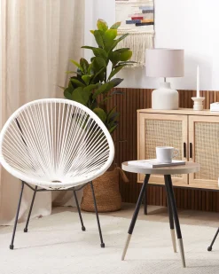 Set di 2 sedie da giardino ACAPULCO II Rattan sintetico (PE) Bianco
