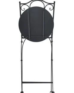 Set di 2 sedie da giardino ADRANO Pieghevole Metallo Nero