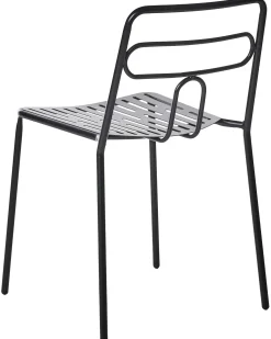 Set di 2 sedie da giardino AGEROLA Metallo Nero