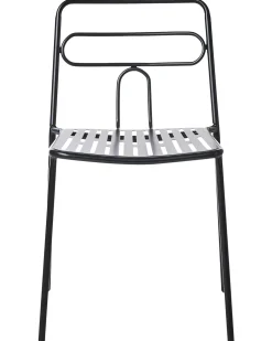 Set di 2 sedie da giardino AGEROLA Metallo Nero