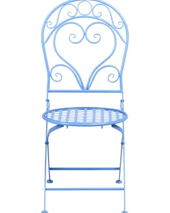 Set di 2 sedie da giardino ALBINIA Metallo Blu