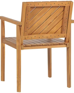 Set di 6 sedie da giardino BARATTI Legno d'acacia Marrone