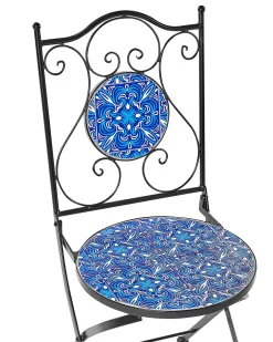 Set di 2 sedie da giardino CIGLIANO Metallo Nero
