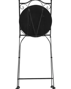 Set di 2 sedie da giardino CIGLIANO Metallo Nero