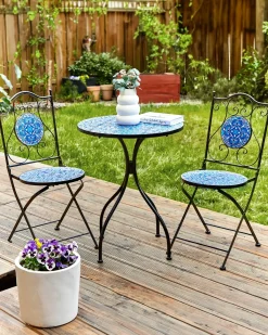Set di 2 sedie da giardino CIGLIANO Metallo Nero